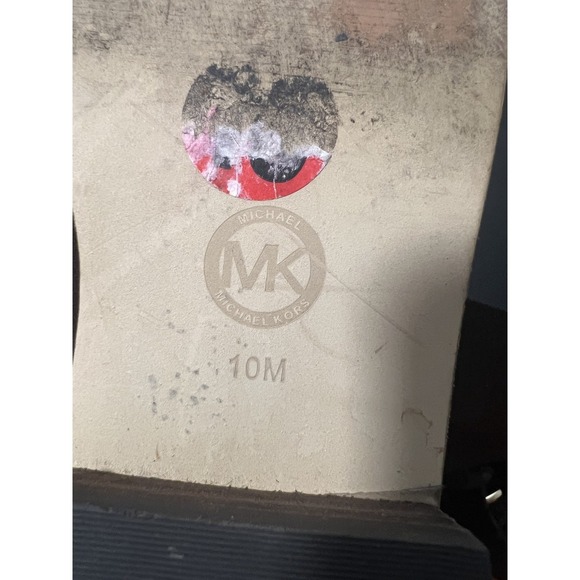 Michael Kors Women's US 10 Brown Suede Ankle Boots Booties Pull On Tassel Gold - Picture 6 of 6